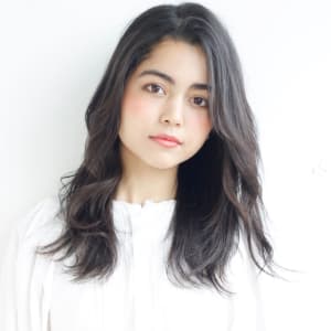 オススメ順 外国人風 黒髪 セミロングの髪型 ヘアスタイル 楽天ビューティ