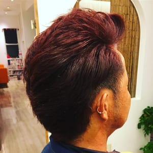 メンズのオススメ順 40代 ツーブロック レッド ピンクの髪型 ヘアスタイル 楽天ビューティ