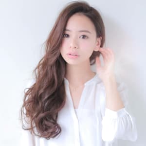 オススメ順 30代 パーマ キュート ロングの髪型 ヘアスタイル 楽天ビューティ