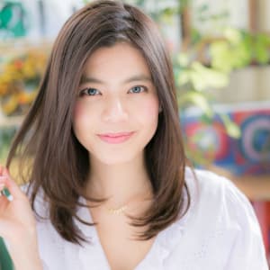 オススメ順 ストレート アッシュ ブラウン セミロングの髪型 ヘアスタイル 楽天ビューティ