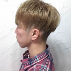 メンズの新着順 下北沢駅 カット イエロー オレンジの髪型 ヘアスタイル 楽天ビューティ