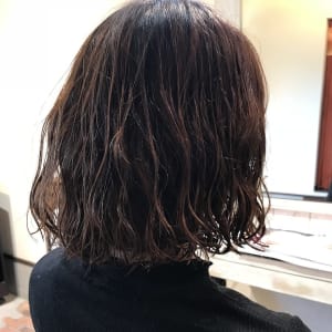 オススメ順 パーマ ボブ 黒髪の髪型 ヘアスタイル 楽天ビューティ