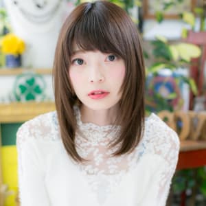 オススメ順 30代 パーマ ストレート ミディアムの髪型 ヘアスタイル 楽天ビューティ