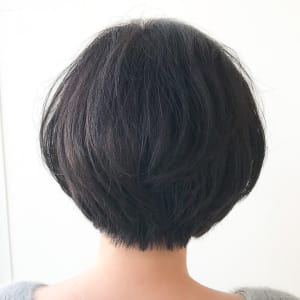 オススメ順 40代 グラデーション 黒髪 ショートの髪型 ヘアスタイル 楽天ビューティ