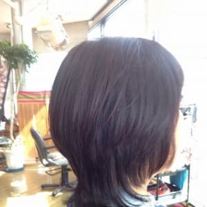 オススメ順 30代 マッシュ 黒髪 ミディアムの髪型 ヘアスタイル 楽天ビューティ