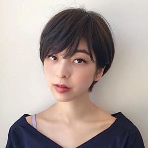 オススメ順 30代 黒髪 ベリーショートの髪型 ヘアスタイル 楽天ビューティ