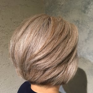 オススメ順 50代 カラー アッシュ ブラウン ショートの髪型 ヘアスタイル 楽天ビューティ