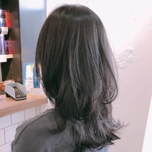 オススメ順 30代 黒髪 セミロングの髪型 ヘアスタイル 楽天ビューティ