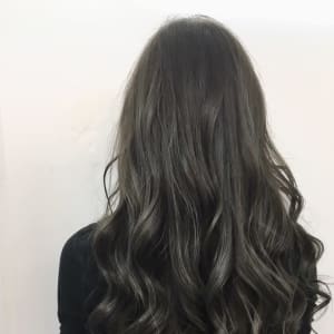 オススメ順 30代 パーマ 黒髪 セミロングの髪型 ヘアスタイル 楽天ビューティ