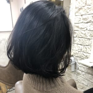 オススメ順 40代 パーマ ボブ 黒髪の髪型 ヘアスタイル 楽天ビューティ