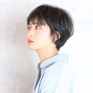 オススメ順 マッシュ 黒髪 ショートの髪型 ヘアスタイル 楽天ビューティ