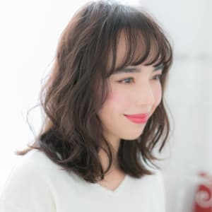 オススメ順 10代 黒髪 ミディアムの髪型 ヘアスタイル 楽天ビューティ