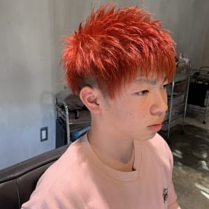 メンズのオススメ順 サイドアップ レッド ピンクの髪型 ヘアスタイル 楽天ビューティ