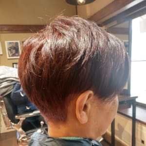 オススメ順 50代 レイヤー ベリーショートの髪型 ヘアスタイル 楽天ビューティ