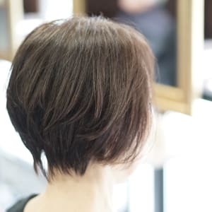 オススメ順 50代 グラデーション ショートの髪型 ヘアスタイル 楽天ビューティ