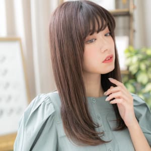 オススメ順 40代 パーマ ストレート ロングの髪型 ヘアスタイル 楽天ビューティ