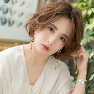 オススメ順 40代 パーマ セクシー ミディアムの髪型 ヘアスタイル 楽天ビューティ