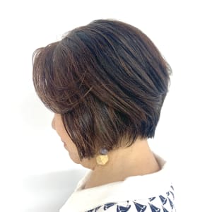 オススメ順 50代 ボブ レッド ピンク ショートの髪型 ヘアスタイル 楽天ビューティ