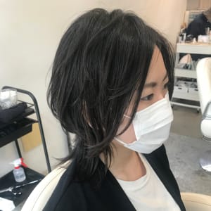 オススメ順 ウルフ 黒髪 ミディアムの髪型 ヘアスタイル 楽天ビューティ