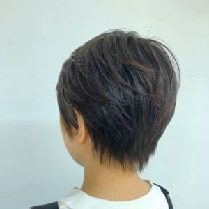 オススメ順 40代 ストリート 黒髪 ベリーショートの髪型 ヘアスタイル 楽天ビューティ