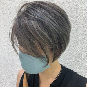オススメ順 40代 カラー クール ショートの髪型 ヘアスタイル 楽天ビューティ