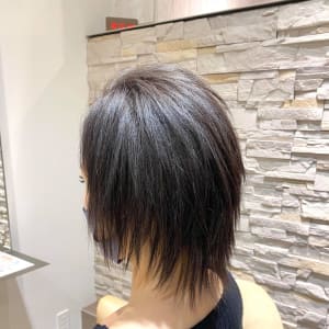 髪質改善ストレートで ウルフ シャギー のシャープスタイル Hair Make Opsis オプシス のヘアスタイル 美容院 美容室を予約するなら楽天ビューティ