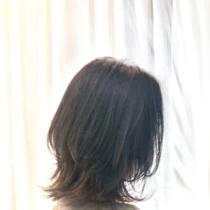 オススメ順 40代 レイヤー 黒髪 ミディアムの髪型 ヘアスタイル 楽天ビューティ