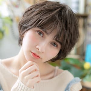 オススメ順 40代 フェミニン アッシュ ブラウン ベリーショートの髪型 ヘアスタイル 楽天ビューティ