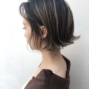 オススメ順 40代 カラー モード ミディアムの髪型 ヘアスタイル 楽天ビューティ