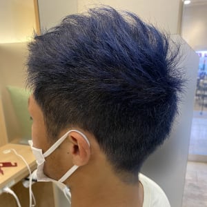 メンズのオススメ順 モード グラデーションカラー ベリーショートの髪型 ヘアスタイル 楽天ビューティ