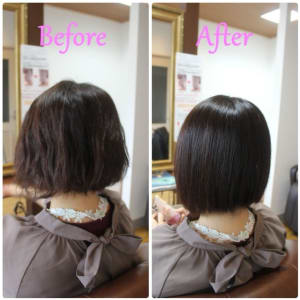 オススメ順 50代 縮毛矯正 ボブ ミディアムの髪型 ヘアスタイル 楽天ビューティ