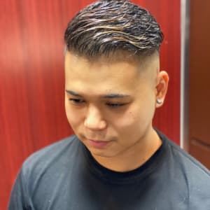 サッカー選手風フェード ヒロ銀座ヘアーサロン 銀座一丁目中央通り店 ヒロギンザヘアーサロンギンザイッチョウメチュウオウドオリテン のヘアスタイル 美容院 美容室を予約するなら楽天ビューティ