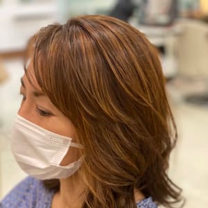白髪隠し３dハイライトカラー Image Aveda 橋本店 イマージュアヴェダハシモトテン のヘアスタイル 美容院 美容室を予約するなら楽天ビューティ