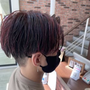 メンズのオススメ順 マッシュ レッド ピンク ミディアムの髪型 ヘアスタイル 楽天ビューティ