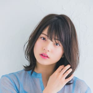 オススメ順 30代 キュート 黒髪 ミディアムの髪型 ヘアスタイル 楽天ビューティ