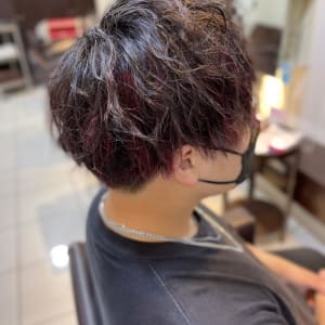 オススメ順 グラデーション レッド ピンク ベリーショートの髪型 ヘアスタイル 楽天ビューティ