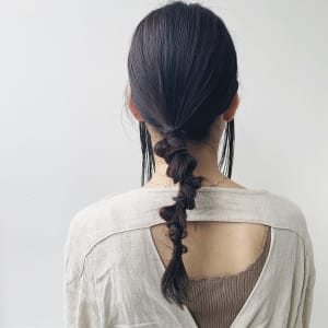 オススメ順 ポニーテール 黒髪 ロングの髪型 ヘアスタイル 楽天ビューティ