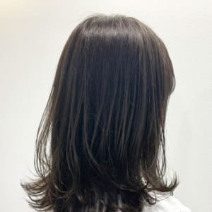 オススメ順 キュート ストレート グラデーションカラー ミディアムの髪型 ヘアスタイル 楽天ビューティ