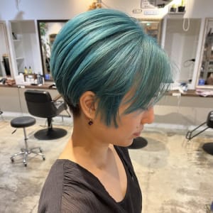 オススメ順 30代 マッシュ グラデーションカラー ベリーショートの髪型 ヘアスタイル 楽天ビューティ