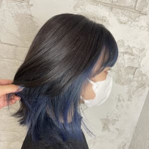【美品】　山梨学院　インナー　ブルー インナーカラー/青/イルミナ | prize Iris 池袋【プライズ