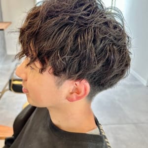 ツイストオーダー品 ツイストスパイラルパーマ ツイスパ メンズカラー ビジネス