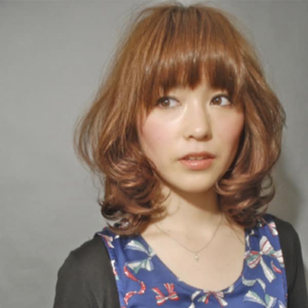 【オススメ順】50代～/パーマ/ミディアムの髪型・ヘアスタイル 楽天ビューティ