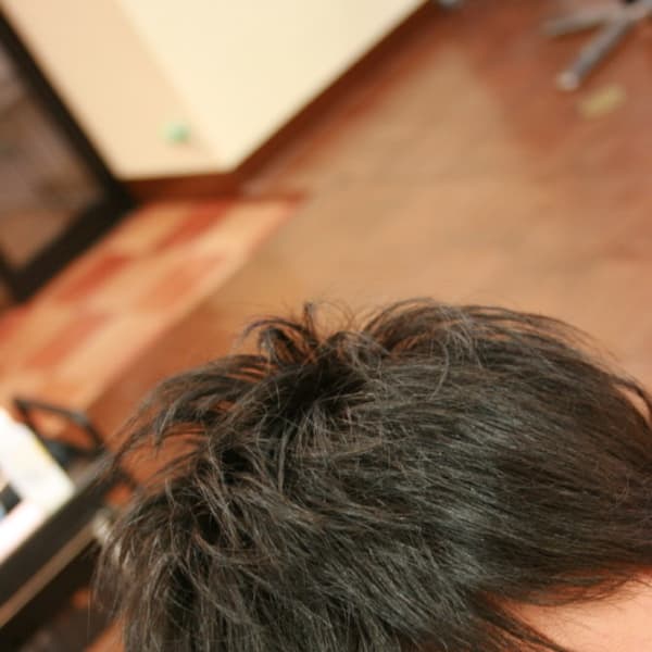 京都　メンズカット　ザクザク刈り上げスタイル|hair Qril