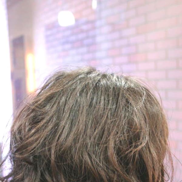 黒髪にクリープパーマ！