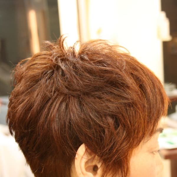 京都　ヘナとカラーとアシンメトリー|hair Qril