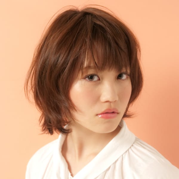 ふんわり束感ボブ