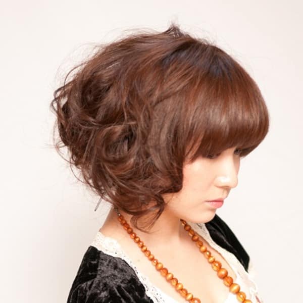 ボリューミーなレトロボブ