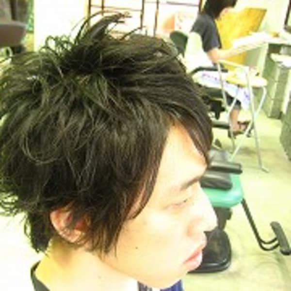 無造作パーマ