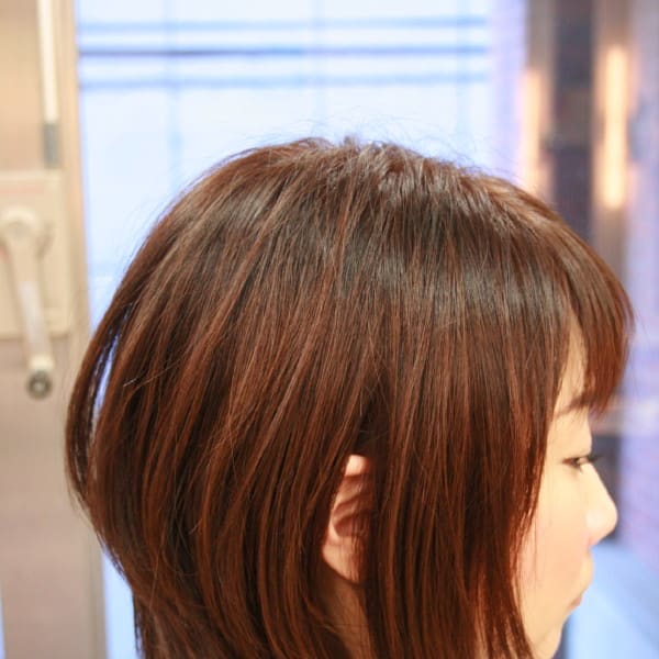 京都　前下がりのレイヤーっていうやつ |hair Qril