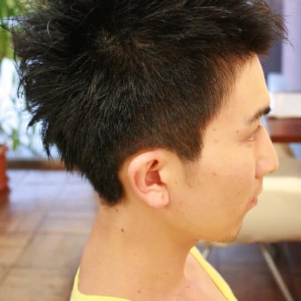 京都　メンズ　直毛にクリープパーマ|hair Qril